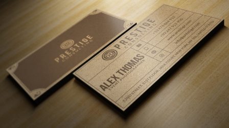 Biglietto da visita tipo sughero 1