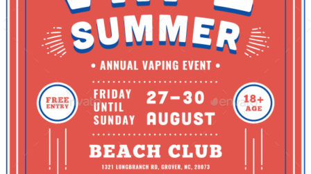 Flyer volantino eventi stile retrò vintage3