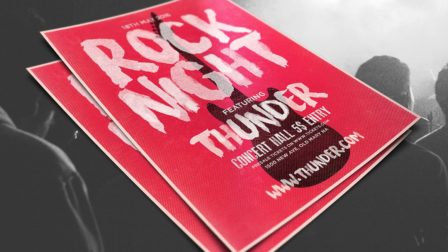 volantino musica rock