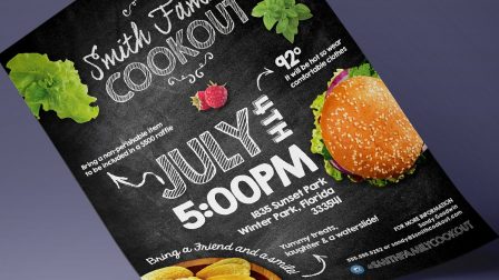 Volantino promozionale per aperitivi e happy hour4