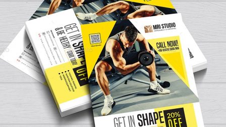 Volantino promozionale per palestre-1