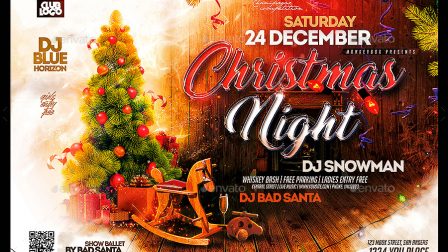 Volantino evento festività natalizie capodanno