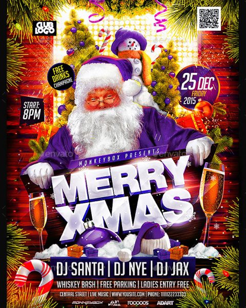 Volantino evento festività natalizie capodanno