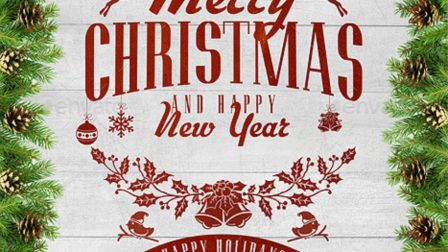 Volantino poster festa natale capodanno