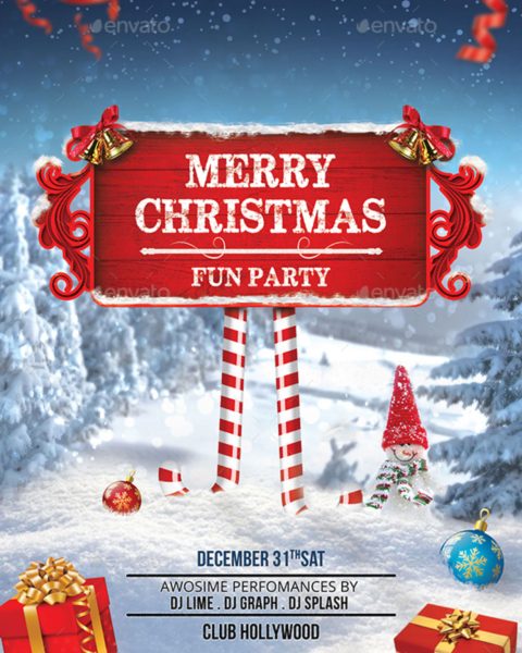 Volantino evento festività natalizie capodanno