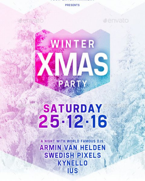 Volantino evento festività natalizie capodanno