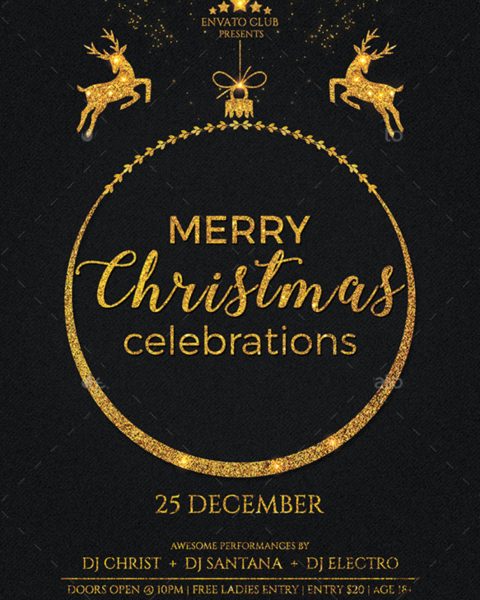 Volantino evento festività natalizie capodanno