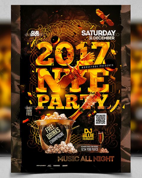 Volantino evento festività natalizie capodanno