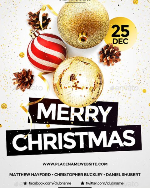 Volantino evento festività natalizie capodanno