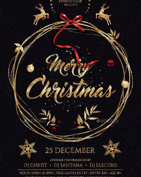 Volantino evento festività natalizie capodanno