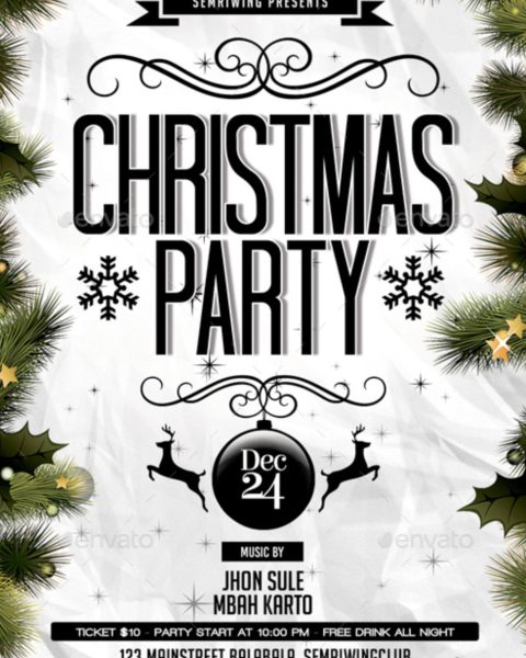 Volantino evento festività natalizie capodanno