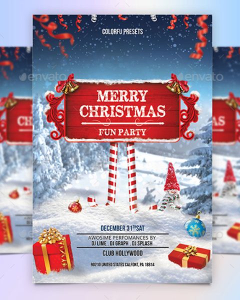 Volantino evento festività natalizie capodanno