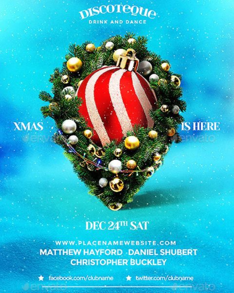 Volantino evento festività natalizie capodanno