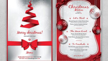 Menù per cena pranzo natale capodanno festività