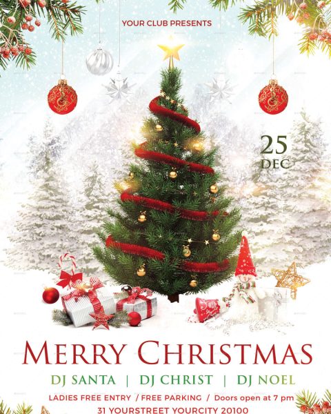 Volantino evento festività natalizie capodanno