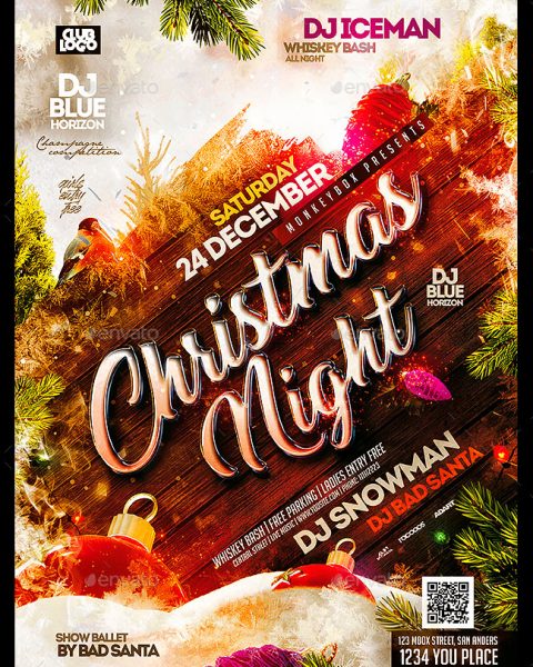 Volantino evento festività natalizie capodanno