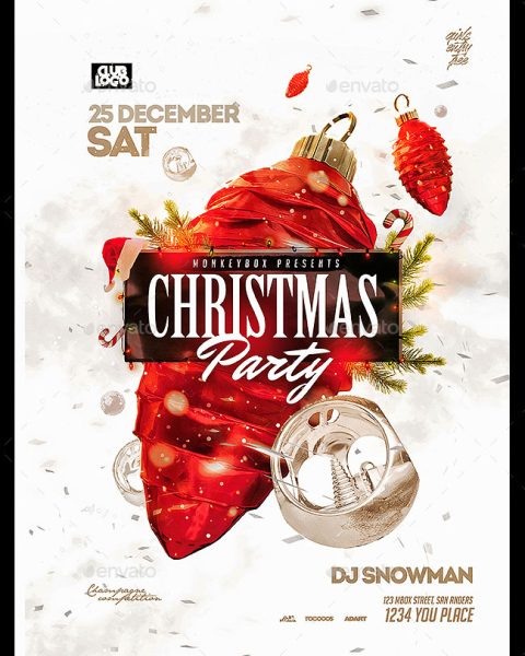 Volantino evento festività natalizie capodanno