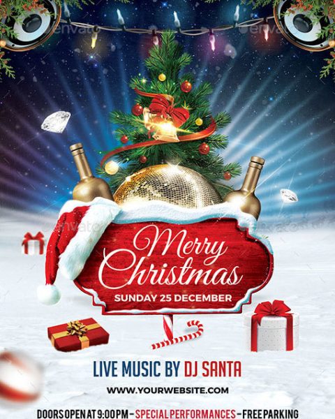 Volantino evento festività natalizie capodanno