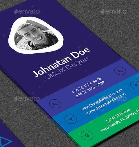 Biglietto da visita moderno con forme geometriche-2