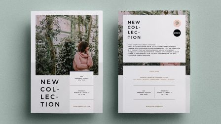 Volantino fronte retro minimale-2-