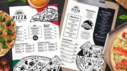 Menù per pizzeria