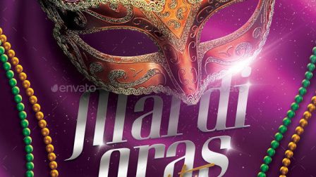 Volantino per festa di carnevale