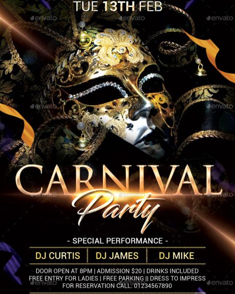 Volantino festa a tema san valentino