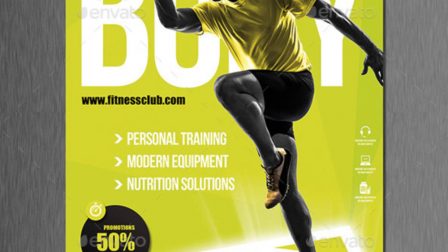 Volantino moderno per fitness