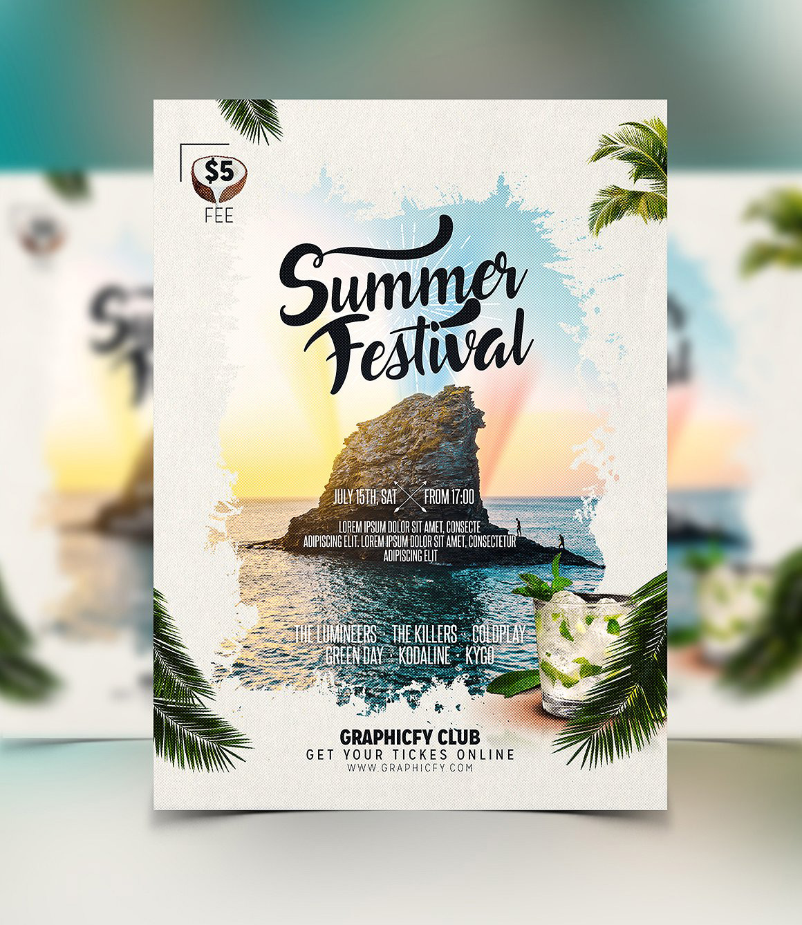 summer festival flyer