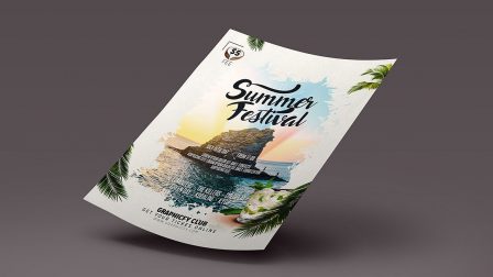 summer festival flyer