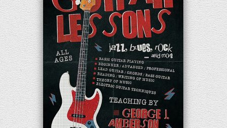 Volantino lezioni di chitarra 3