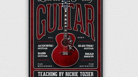 Volantino lezioni di chitarra