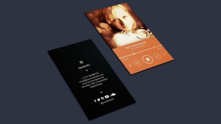 biglietto da visita musicista dj audio