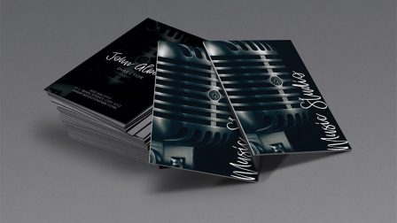 biglietto da visita musicista dj audio