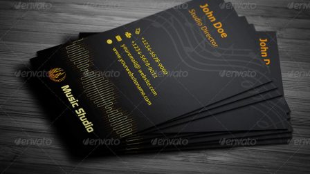 biglietto da visita musicista dj audio