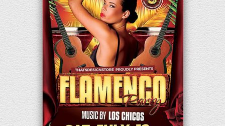 volantino scuola di flamenco
