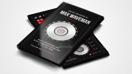 biglietto da visita musicista dj audio 10