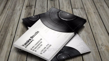 biglietto da visita musicista dj audio 11