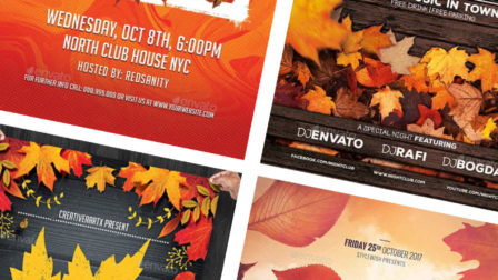 Festa d'autunno: design per poster promozionali