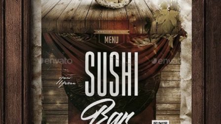 Design Menù ristorante di pesce V5