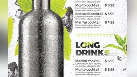 Menù per bar V4