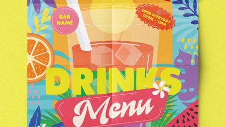 Menù per bar V8