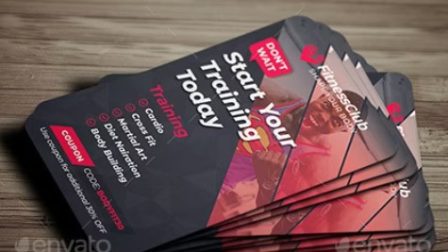 Biglietto da visita gym fitness V2