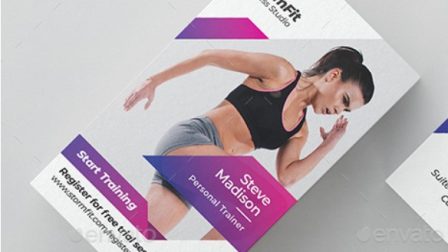 Biglietto da visita gym fitness V10