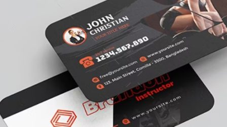 Biglietto da visita gym fitness V3