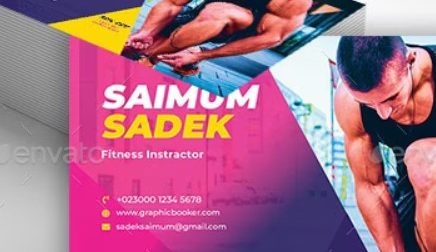 Biglietto da visita gym fitness V6