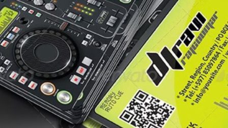 biglietto da visita musicista dj audio 13