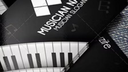 biglietto da visita musicista dj audio 15