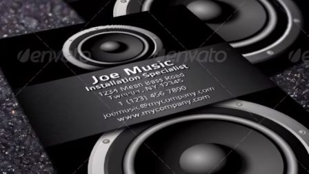 biglietto da visita musicista dj audio 22